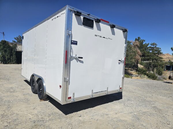 2025 Cargo Pro Pre-Owned 8.5'x16' V-Nose Stealth Car Hauler XLT - Image 6