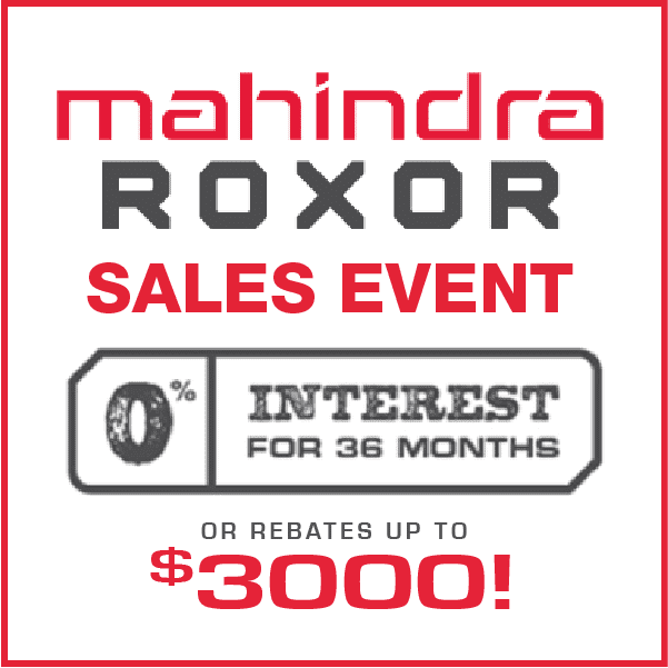 Mahindra ROXOR Sales Event!